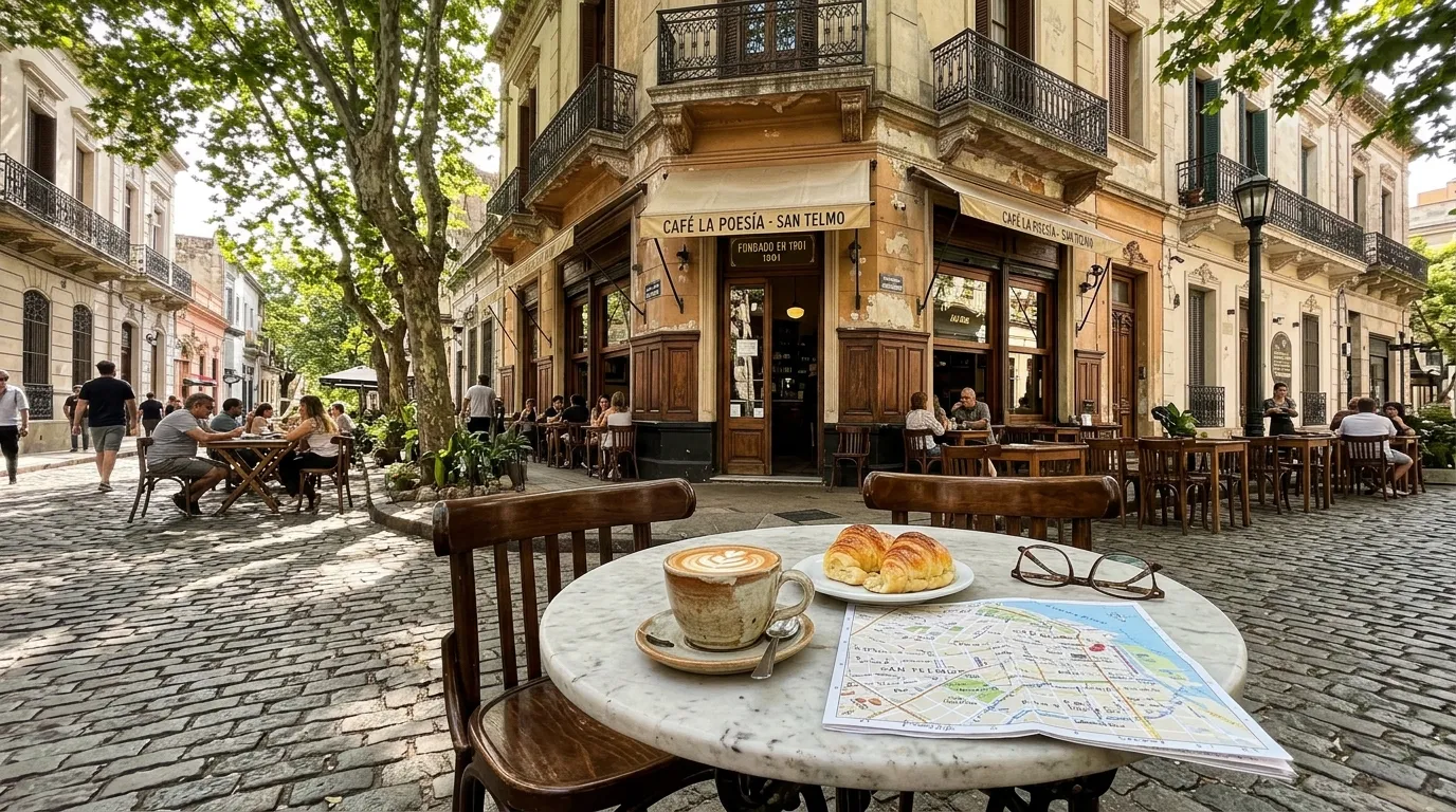 Cafe tradicional em San Telmo ideal para incluir no roteiro buenos aires.