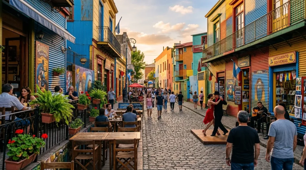 Dicas sobre o que fazer em Buenos Aires em 7 dias explorando o colorido Caminito.