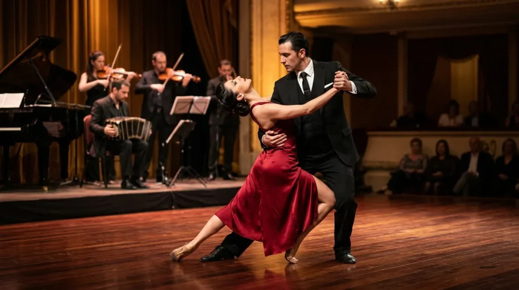 Descubra qual é o melhor show de tango em Buenos Aires com dançarinos profissionais no palco.