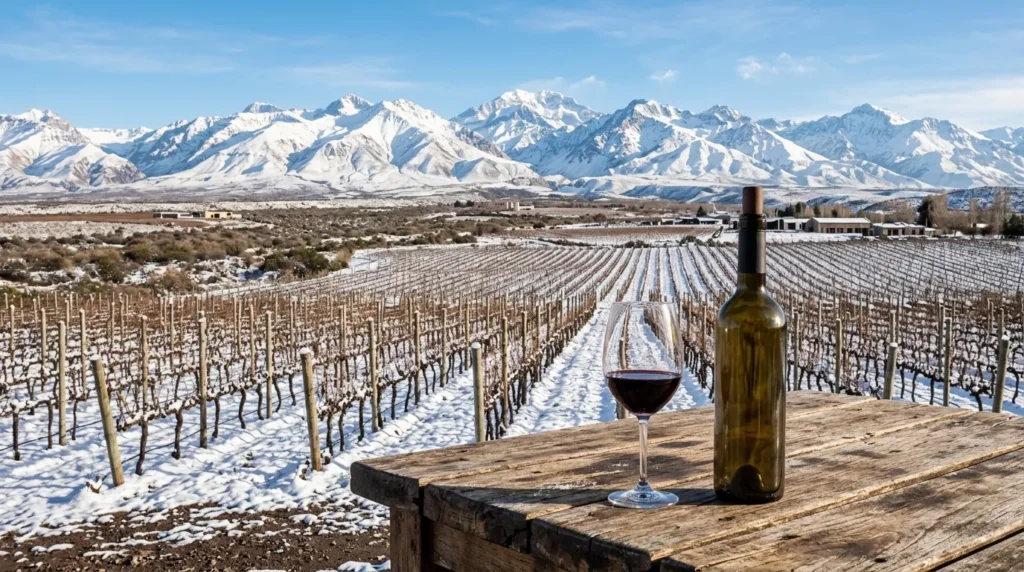 Descubra o que fazer em Mendoza no inverno com vinhedos nevados e a Cordilheira dos Andes.