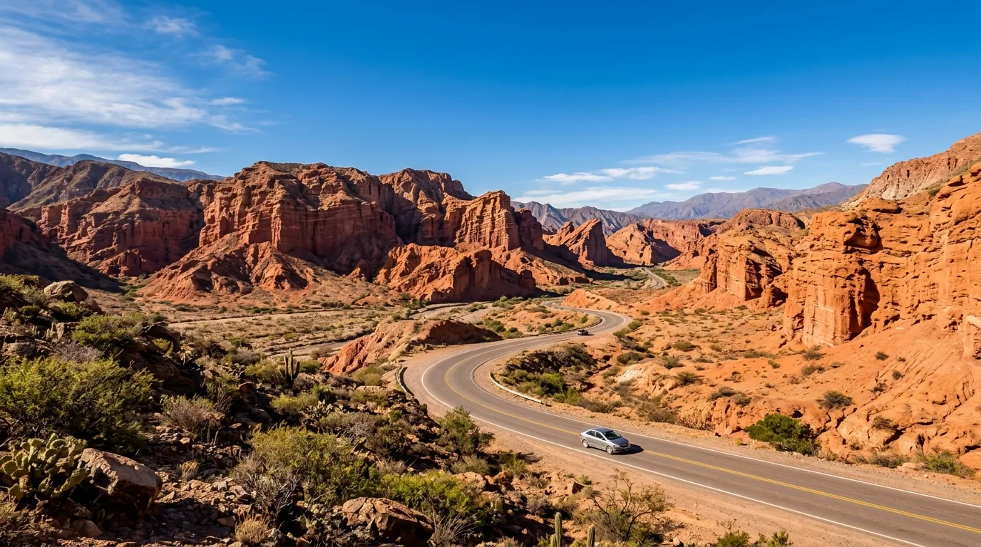 Paisagem deslumbrante das formações rochosas na região de Cafayate Salta Argentina.