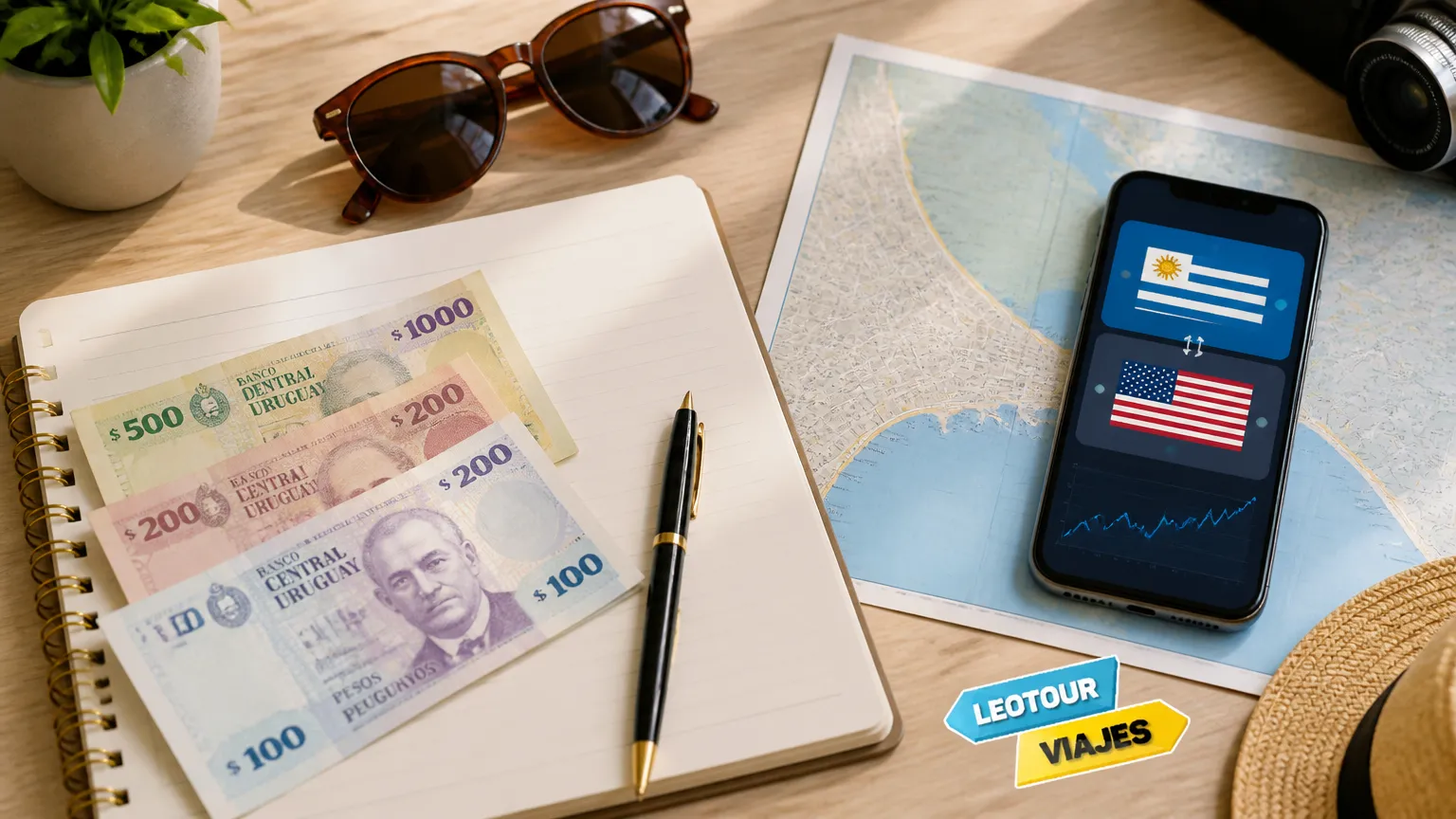Dicas de conversão e moeda do Uruguai para organizar orçamento financeiro da viagem.