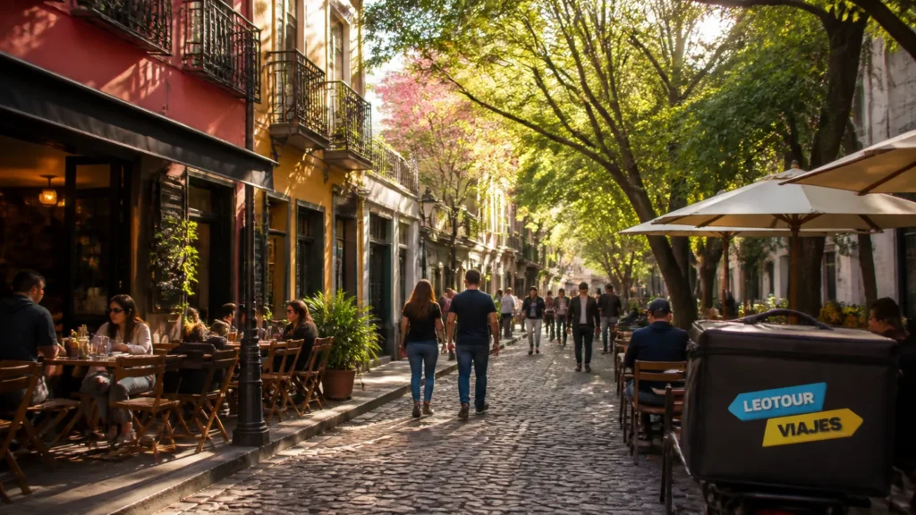 Descubra o que fazer em Palermo Buenos Aires passeando pelas charmosas ruas arborizadas e cafés de Palermo Soho.