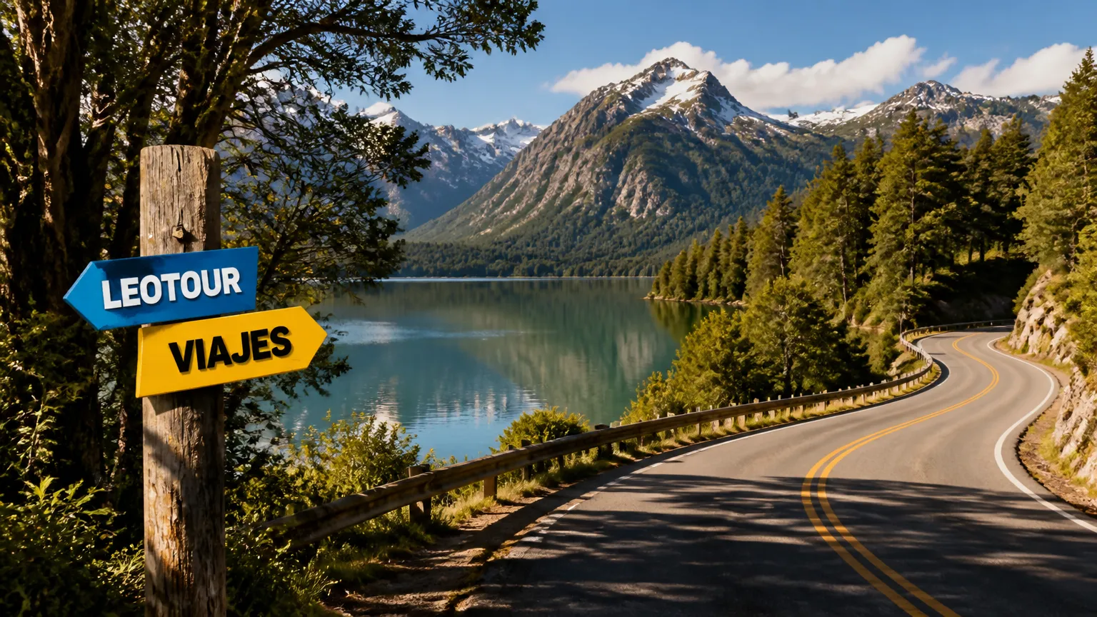 Paisagem deslumbrante da Rota dos Sete Lagos perto de San Martin de los Andes na Patagonia.
