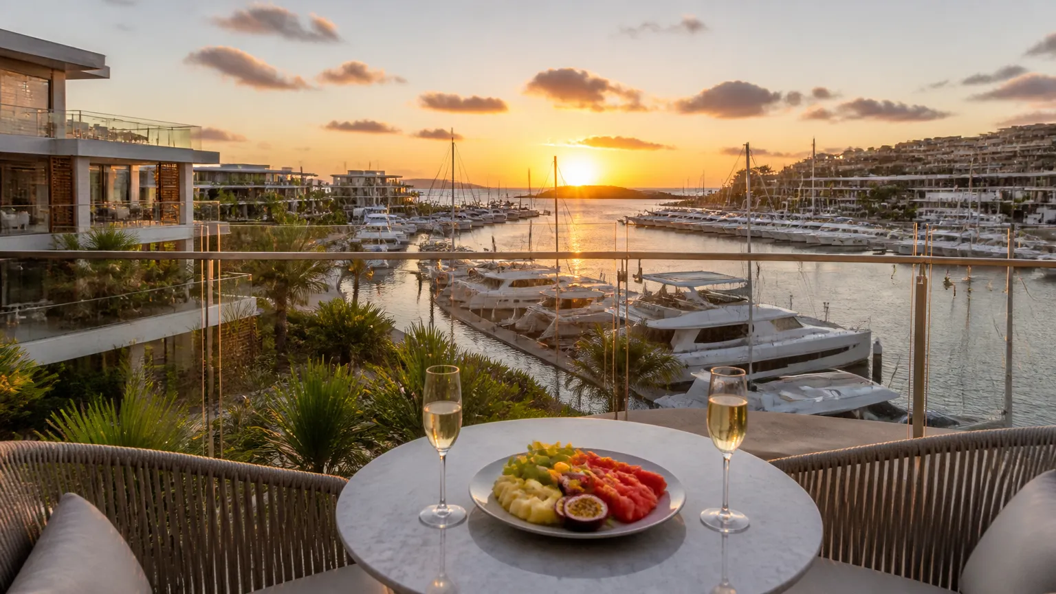 Vista de hospedagem de luxo para o réveillon em punta del este